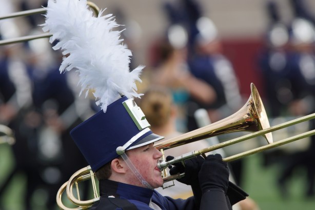 College Park High School Band performs during halftime show