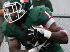 Patrick Carr and the Highlanders open playoff action on Friday at Woodforest Bank Stadium. Photo by Glenn Sattell