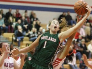 Nicole Iademarco leads the Lady Highlanders against their former coach. Photo by Glenn Sattell
