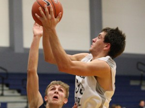 Jayden Holden scores in an early home game. College Park defeated Conroe Tuesday. Photo by Glenn Sattell