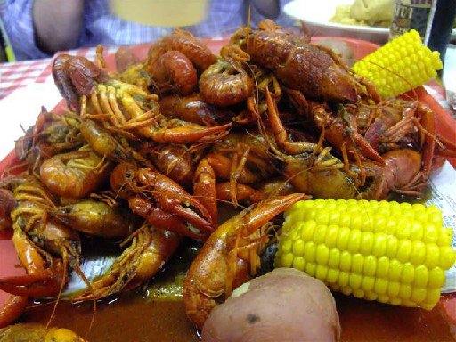 Boiled crawfish at the Richmond location of Ragin’ Cajun 