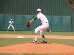 Luke Sherley pitched 6.1 IP, 1ER, 7K's and got the win versus College Park.