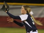 College Park's Aubrey Hanson makes a catch in a recent game. The Lady Cavs dropped a 1-0 decision at Bryan on Thursday