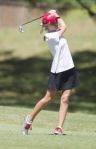 The Woodlands' Allie Andersen competes in the girls Class 5A UIL State Golf Championships in Austin Monday.