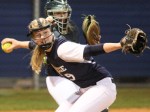 College Park pitcher Peyton Hutchens makes a play in a recent game. Hutchens went the distance in an 8-2 win over A&M Consol on Tuesday