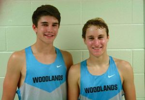Junior Michael Butero, left, and senior Eric Kroon will be two of the top runners for The Woodlands this season.