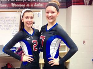 The middle blockers and defensive stalwarts of the Oak Ridge Lady War Eagle volleyball team