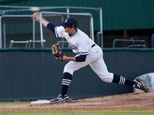 College Park starting pitcher Beau Ridgeway struck out 10 batters against The Woodlands on Tuesday night in the Cavaliers 4-2 district win.
