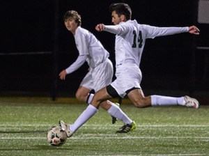 he Woodlands boys and girls varsity soccer teams swept the district championships this season for the second consecutive year.