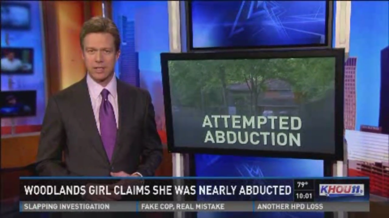 A pre-teen claims she was almost abducted in her driveway Wednesday morning, according to Montgomery County Sheriff Deputies. KHOU