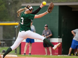 The Woodlands Lady Highlanders got another stellar pitching performance from Abby Langkamp, who allowed just two hits and struck out seven in The Woodlands 5-1 playoff victory over Montgomery on Friday night.