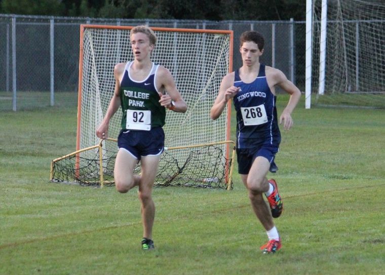 Mustang Jeremy Rich runs at the Red Eagle Relays held at Atascocita High School on Saturday.