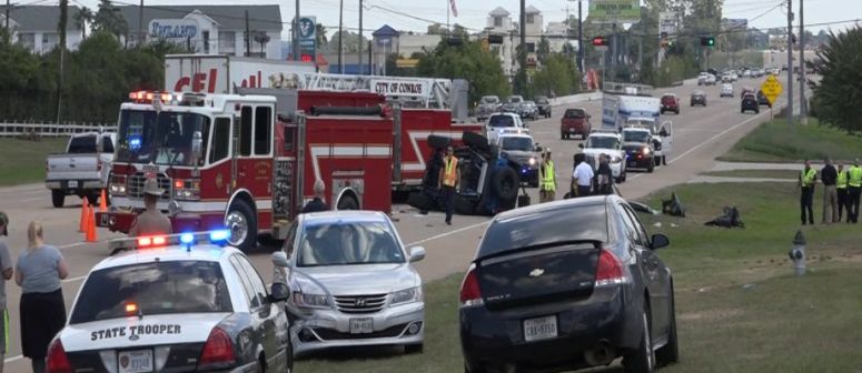 A family of four, including children between ages 4 and 7, were killed after a three-vehicle accident Sunday along Texas 105 in Conroe.