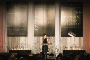 Gillian Flynn, author of “Gone Girl,” gives the keynote address during the John Cooper School’s Signatures Author Series event on Friday at the The Woodlands Waterway Marriott Hotel & Convention Center.